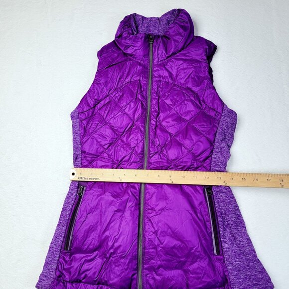 Lululemon Women's Tender Violet Down For A Run Slim Full-Zip Puffer Vest Size 6 - Picture 6 of 7
